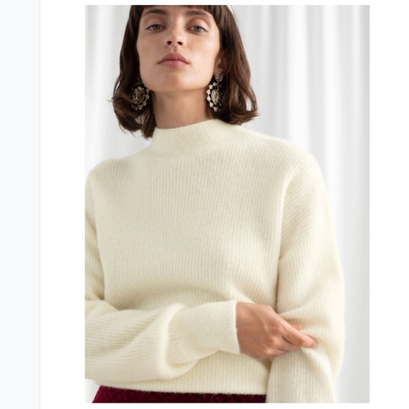 & Other Stories Alpaca & Wool Blend Sweater - Picture 3 of 3